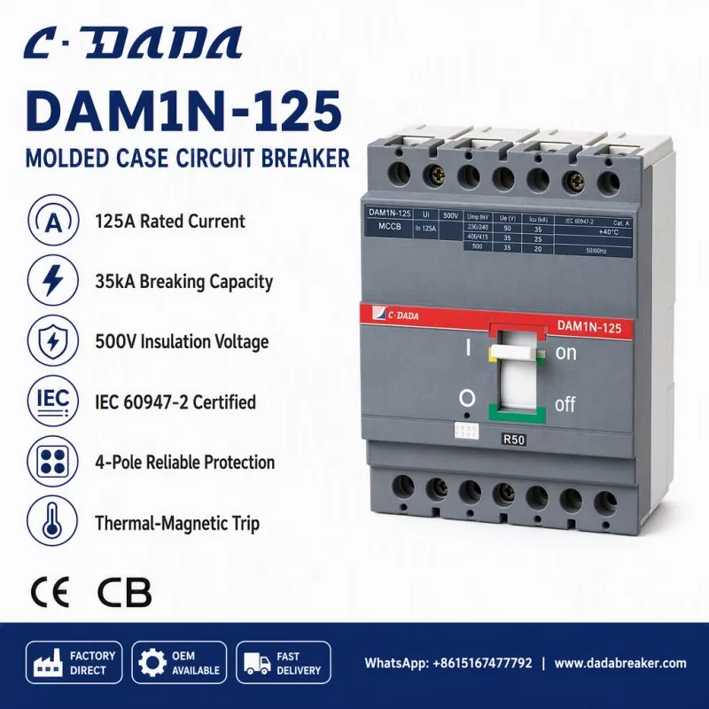 Assicurendu l'integrità di a Sub-Distribuzione: A Soluzione C·DADA DAM1N-125 MCCB
