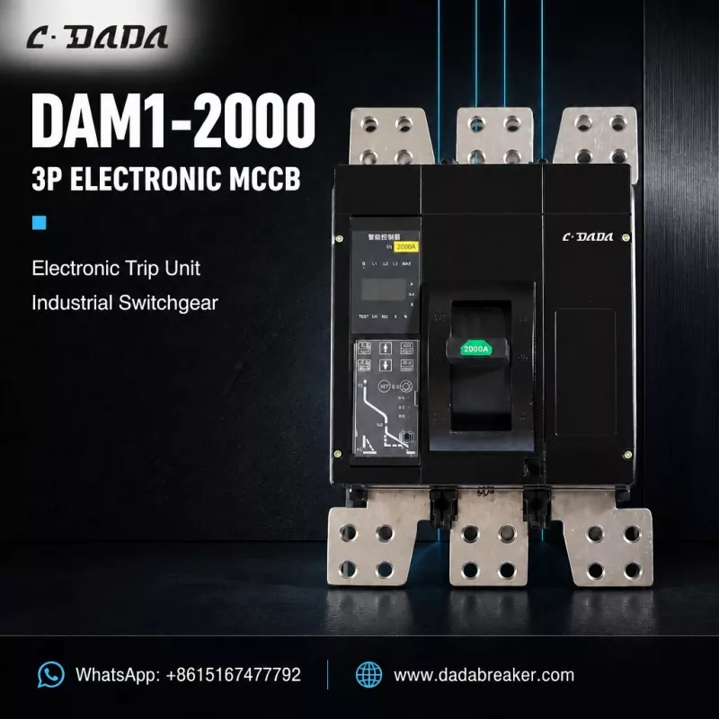 DAM1-2000 3P MCCB Electronic per Switchgear Industrial | C·DADA Electric